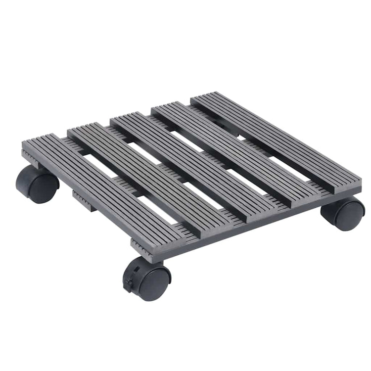 Vidaxl Plant Trolleys 4 ST 30x30x7,5 cm HKC Gray