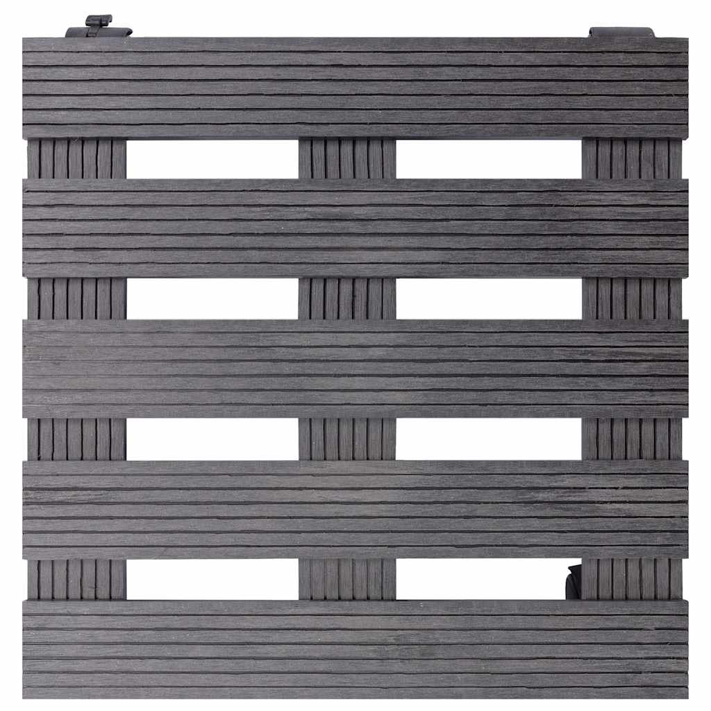 Vidaxl Plant Trolleys 4 ST 30x30x7,5 cm HKC Gray