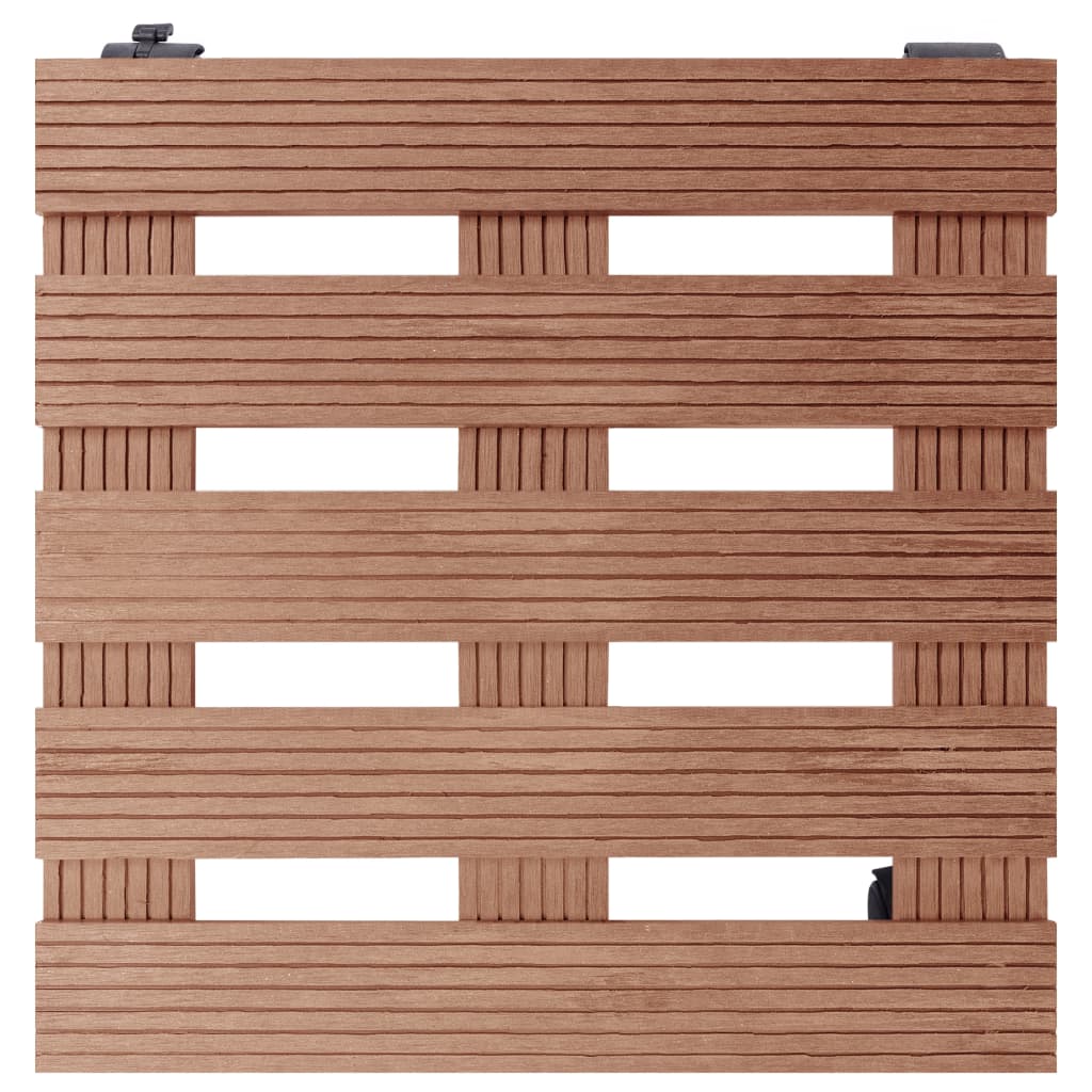 Vidaxl Plant Trolleys 4 ST 30x30x7,5 cm HKC Brown
