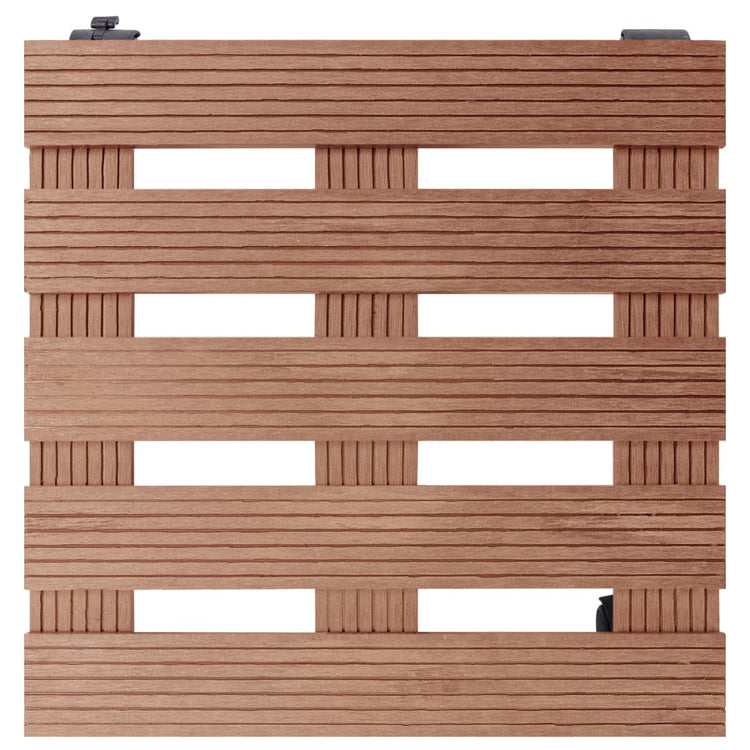 Vidaxl Plant Trolleys 4 ST 30x30x7,5 cm HKC Brown