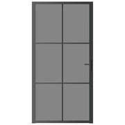 Vidaxl Porte intérieure 102.5x201.5 cm Verre ESG et noir en aluminium - afbeelding 3