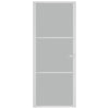 Vidaxl Porte intérieure 83x201.5 cm Verre Matt et aluminium blanc