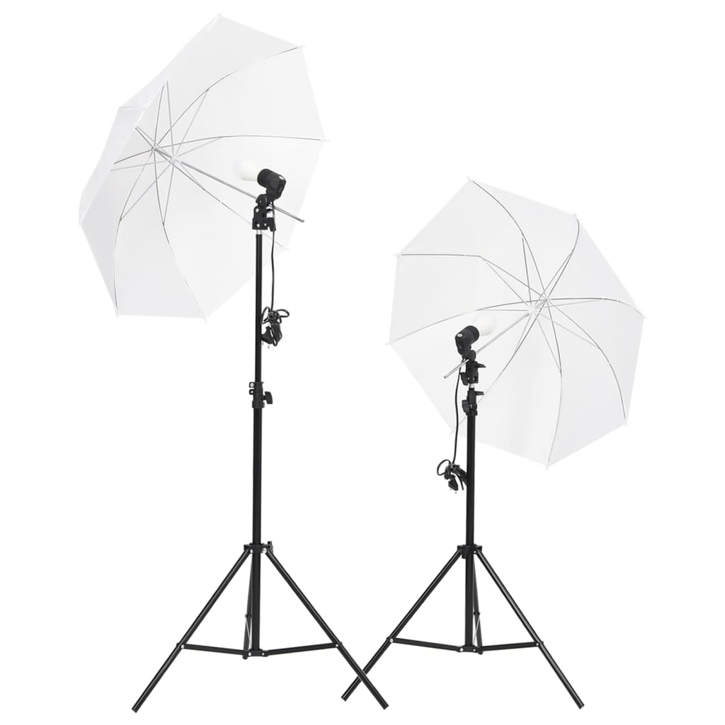 Ensemble de studio photo Vidaxl avec jeu d'éclairage, écran d'arrière-plan et réflecteur