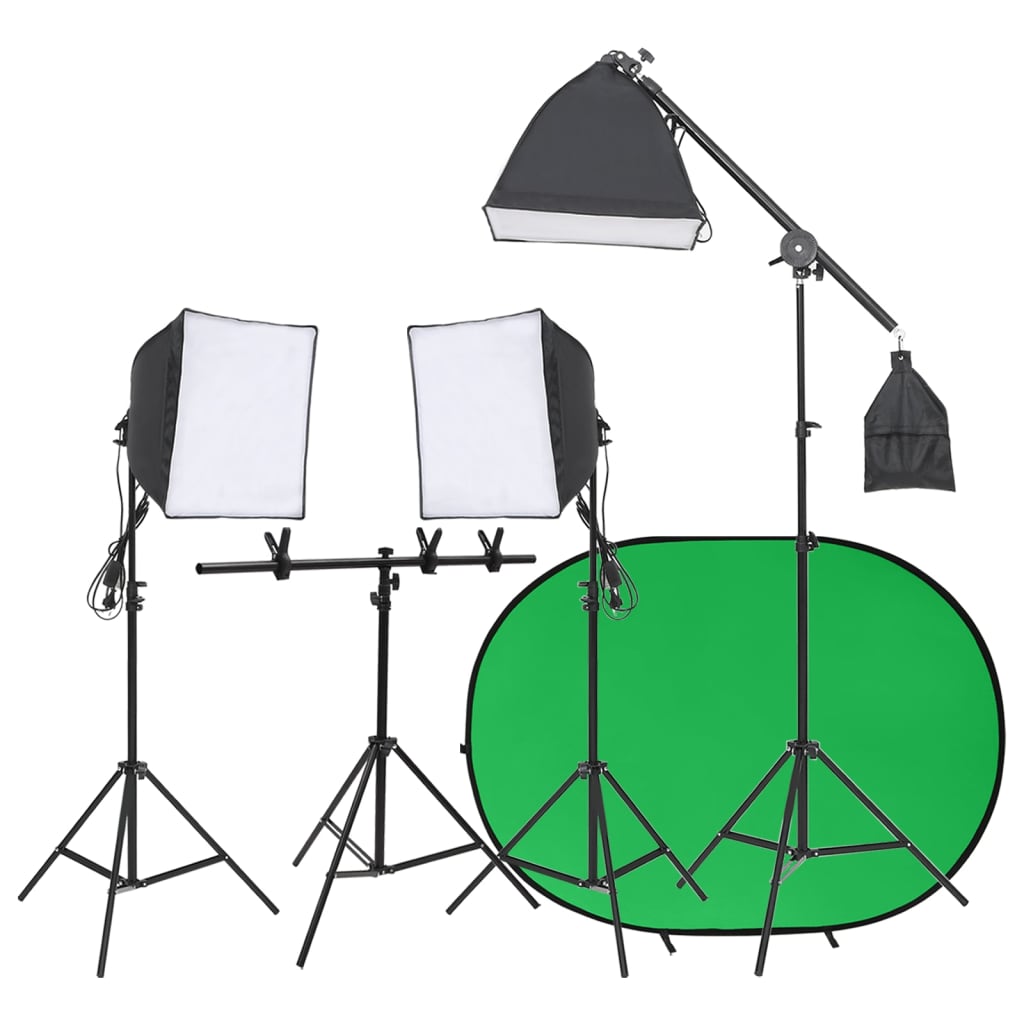 Ensemble de studio photo vidaxl avec ensemble d'éclairage et écran d'arrière-plan