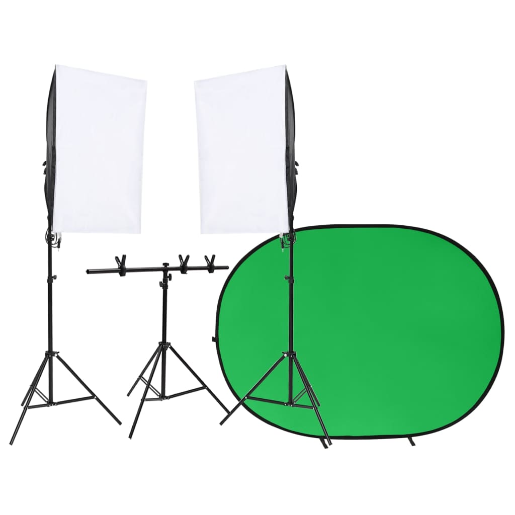 Ensemble de studio photo vidaxl avec ensemble d'éclairage et écran d'arrière-plan