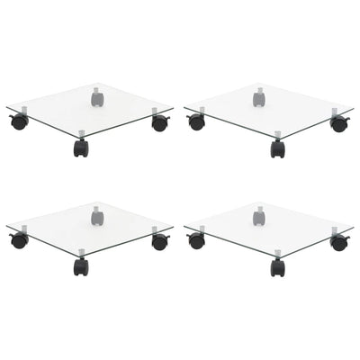 Vidaxl Rouleaux de plante 4 PCS Square 35x35 cm Verre durcie