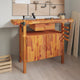Vidaxl Workbench avec tiroir et vis de banque 124x52x83 cm Acaciahout