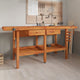 Vidaxl Workbench avec tiroirs et vis de banque 192x62x83 cm Acaciahout