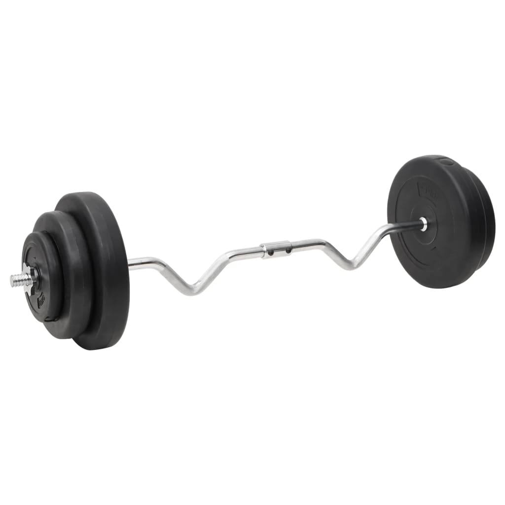Ensemble de licou vidaxl avec des poids en boucle 60 kg