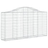 Vidaxl Schans Pankets 2 ST Voûté 200x30x100 120 cm fer