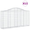 Vidaxl Schans Pankets 13 ST Vaulté 200x30x100 120 cm fer