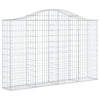 Vidaxl Schans Pankets 11 ST Voûté 200x30x120 140 cm fer