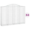 Vidaxl Schans Pankets 4 St Vaulted 200x30x140 160 cm fer