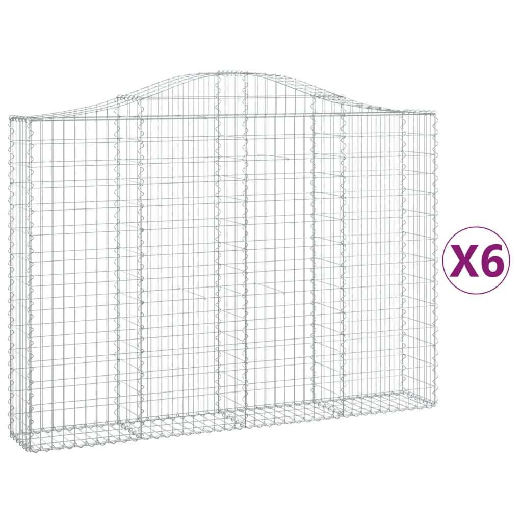 Vidaxl Schans Pankets 6 St Vaulted 200x30x140 160 cm fer