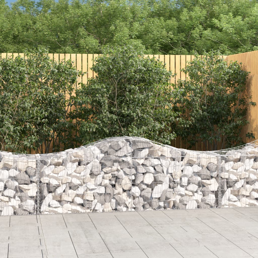 Vidaxl Schans Paniers 15 ST Vaulté 200x50x60 80 cm fer galvanisé