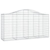 Vidaxl Schans Pankets 2 ST Vaulté 200x50x100 120 cm fer