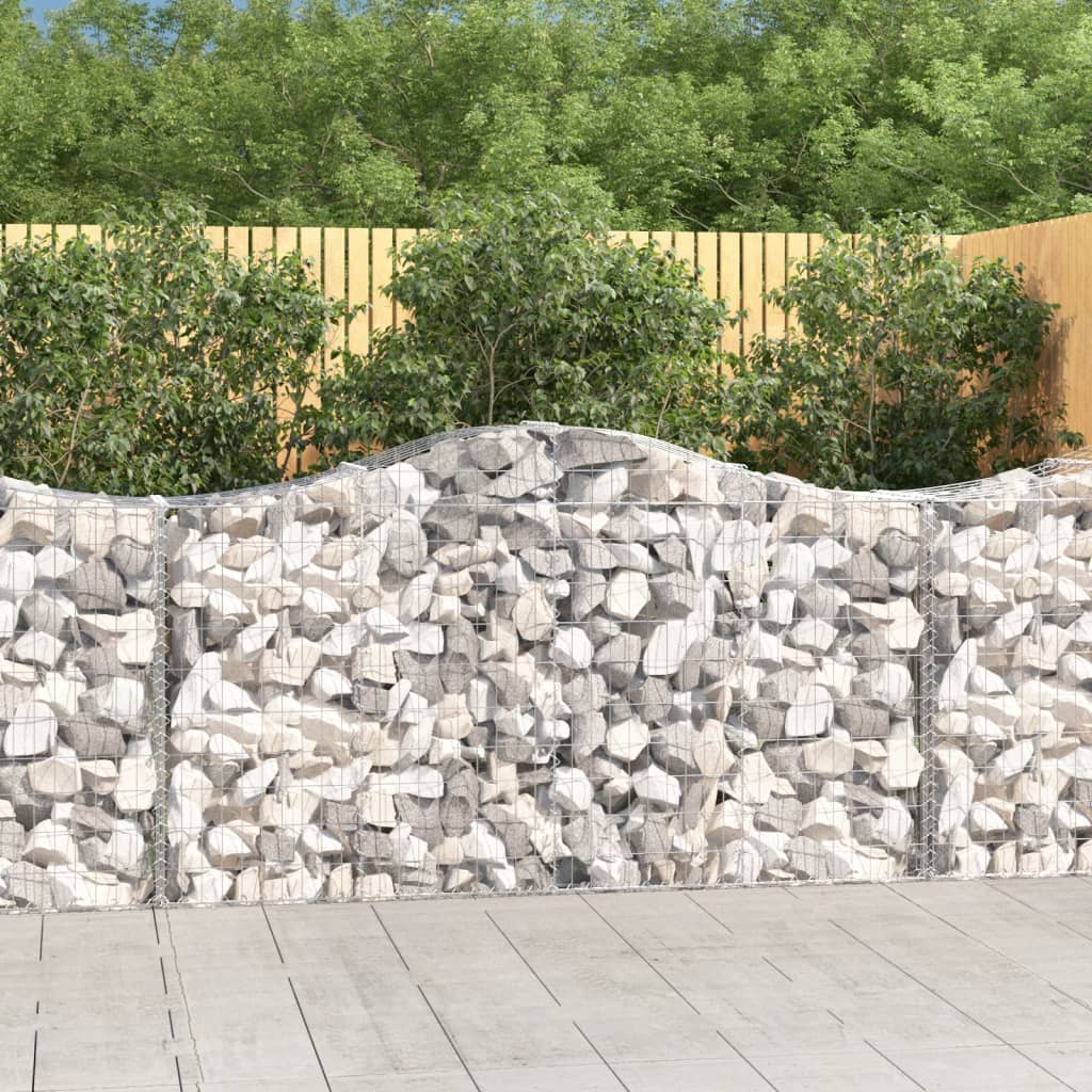 Vidaxl Schans Pankets 7 ST Voûté 200x50x100 120 cm fer