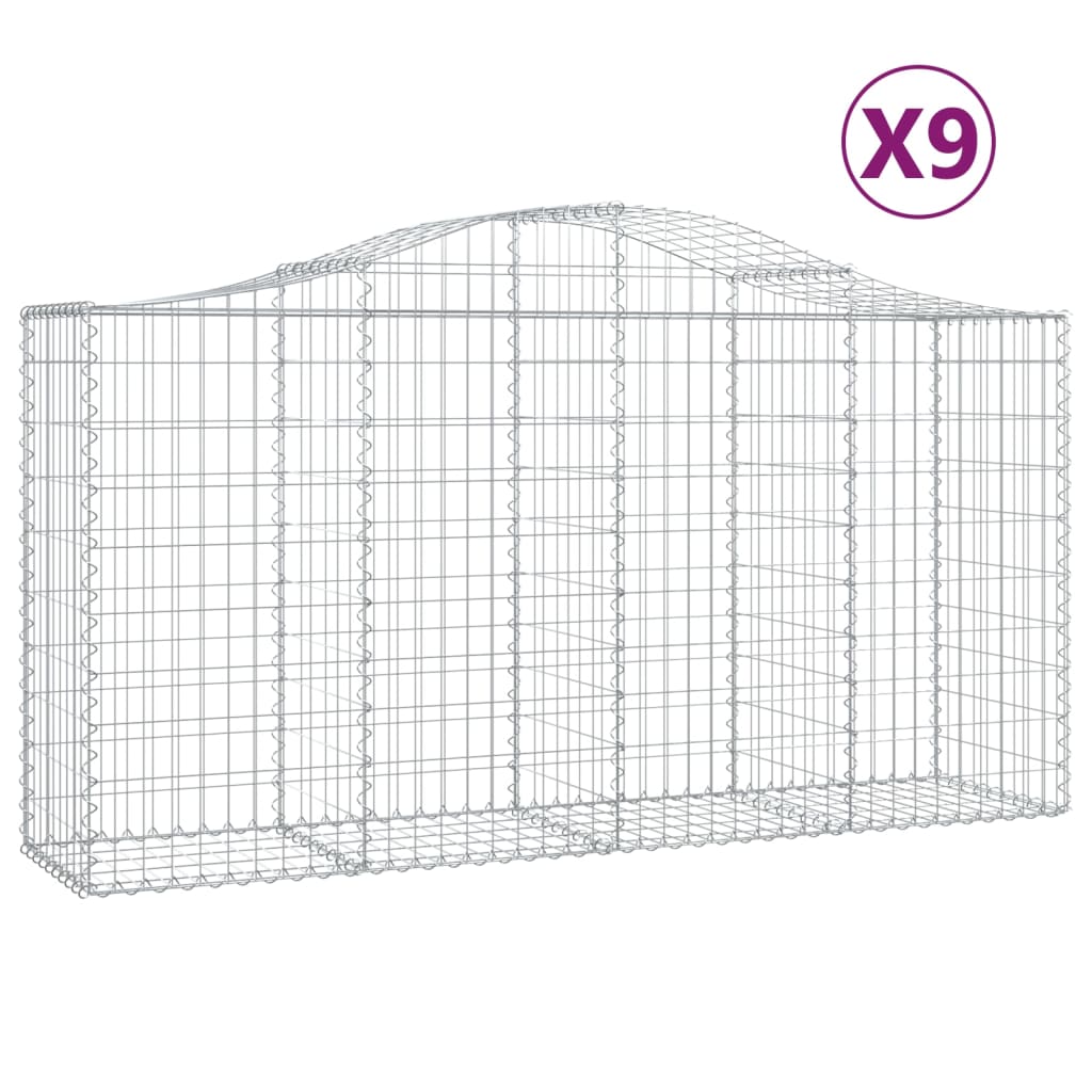Vidaxl Schans Pankets 9 St Vaulted 200x50x100 120 cm fer