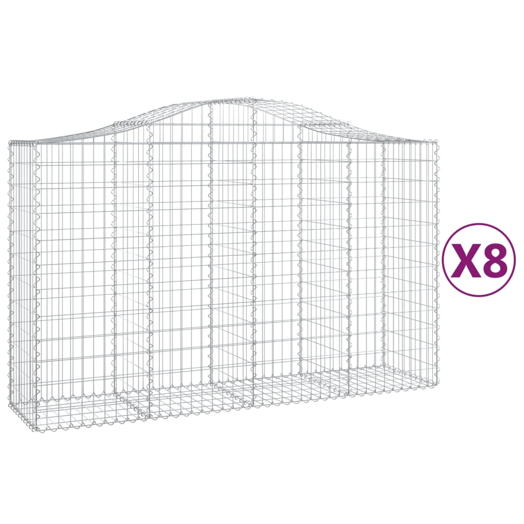 Vidaxl schans paniers 8 ST