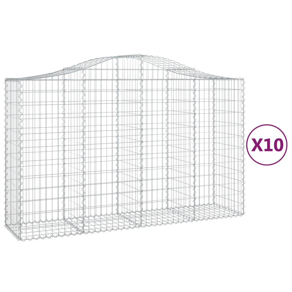 Vidaxl Schans Pankets 10 St Vaulted 200x50x120 140 cm fer