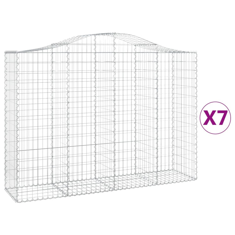 Vidaxl Schans Pankets 7 ST Voûté 200x50x140 160 cm fer