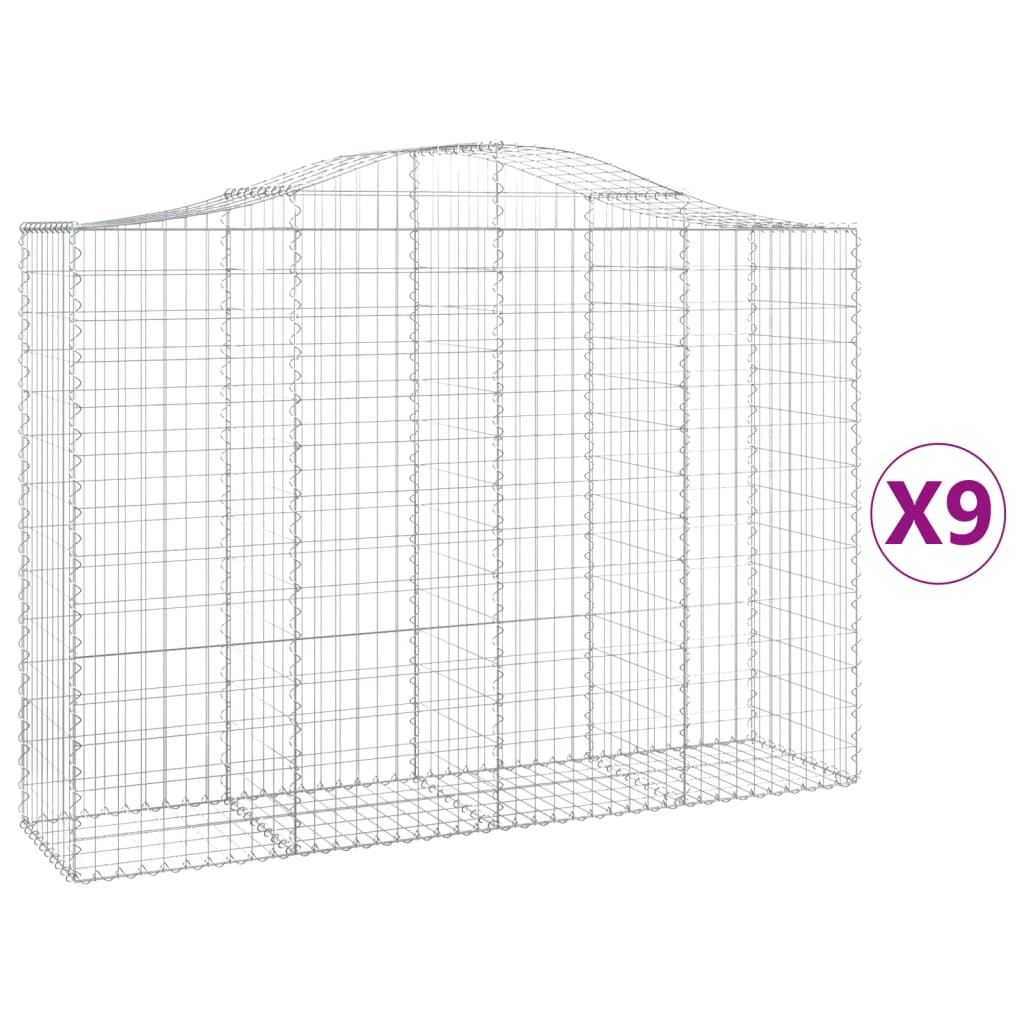 Vidaxl Schans Pankets 9 St Vaulted 200x50x140 160 cm fer