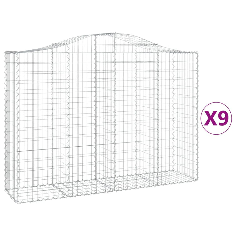 Vidaxl Schans Pankets 9 St Vaulted 200x50x140 160 cm fer