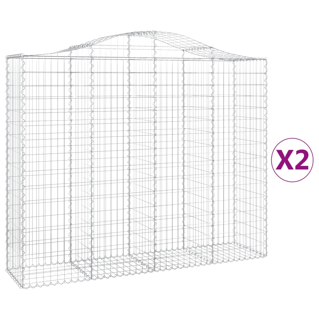 Vidaxl Schans Pankets 2 St Vaulted 200x50x160 180 cm fer