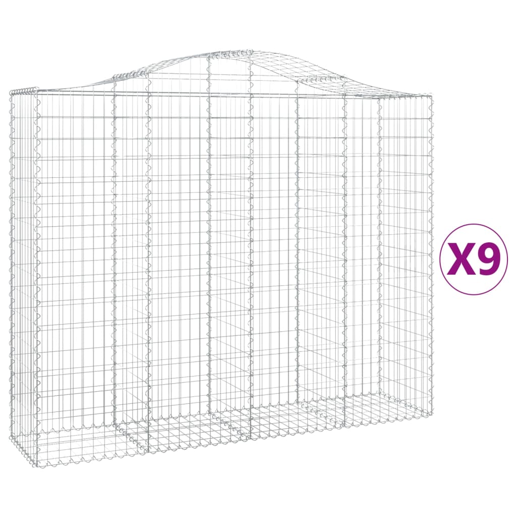 Vidaxl Schans Pankets 9 St Vaulted 200x50x160 180 cm fer
