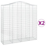 Vidaxl Schans Pankets 2 St Vaulted 200x50x200 220 cm fer - afbeelding 2