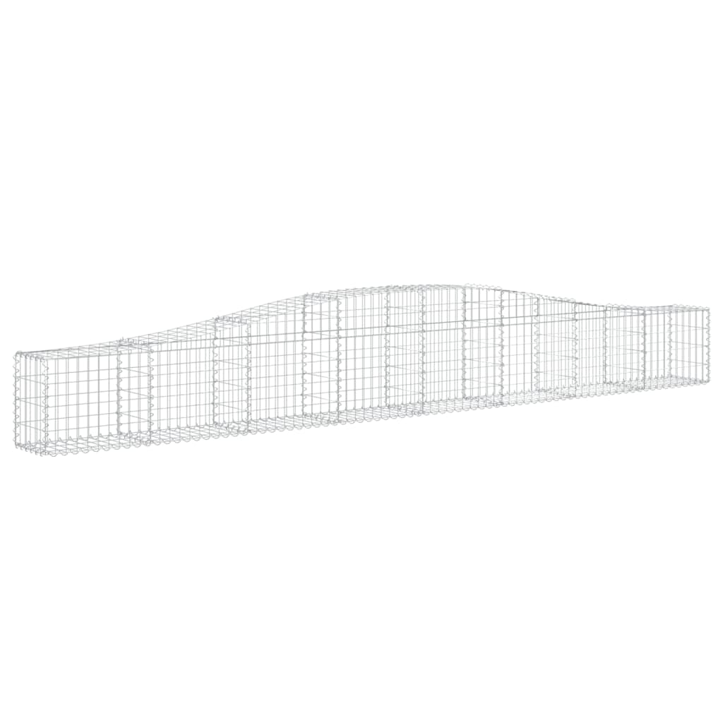 Vidaxl Schans Pankets 4 ST Voûté 400x30x40 60 cm fer