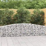 Vidaxl Schans Pankets 4 ST Voûté 400x30x60 80 cm fer - afbeelding 1