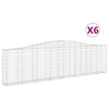 Vidaxl Schans Pankets 6 St Vaulted 400x30x100 120 cm fer