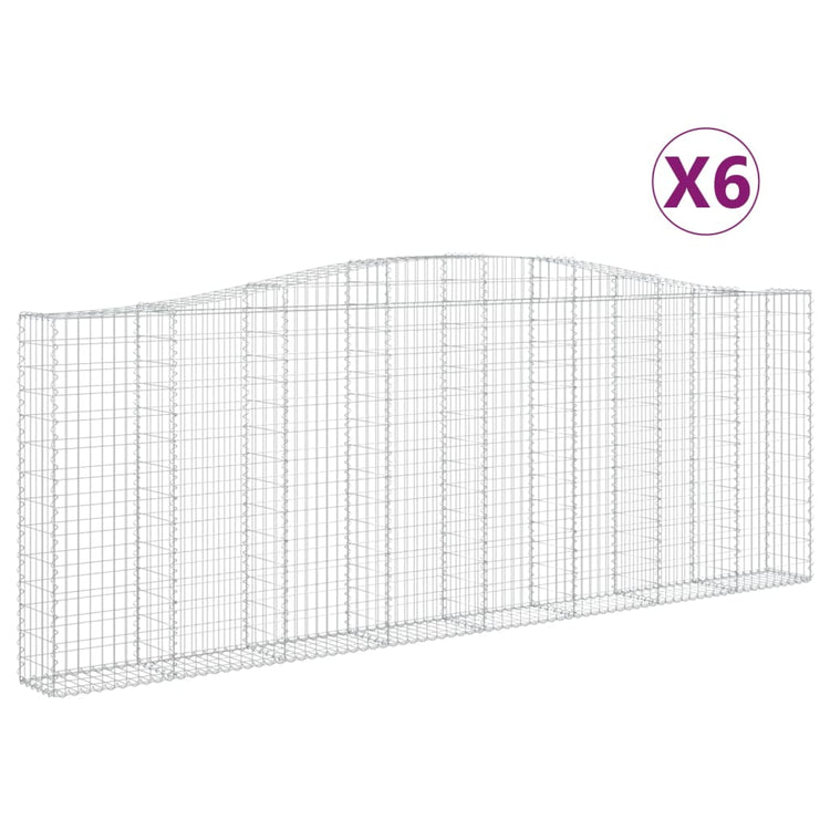 Vidaxl schans paniers 6 ST Vaulté 400x30x140 160 cm fer