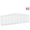 Vidaxl Schans Paniers 2 ST Vaulté 400x50x100 120 cm fer