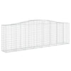 Vidaxl Schans Pankets 3 ST Vaulté 400x50x120 140 cm fer
