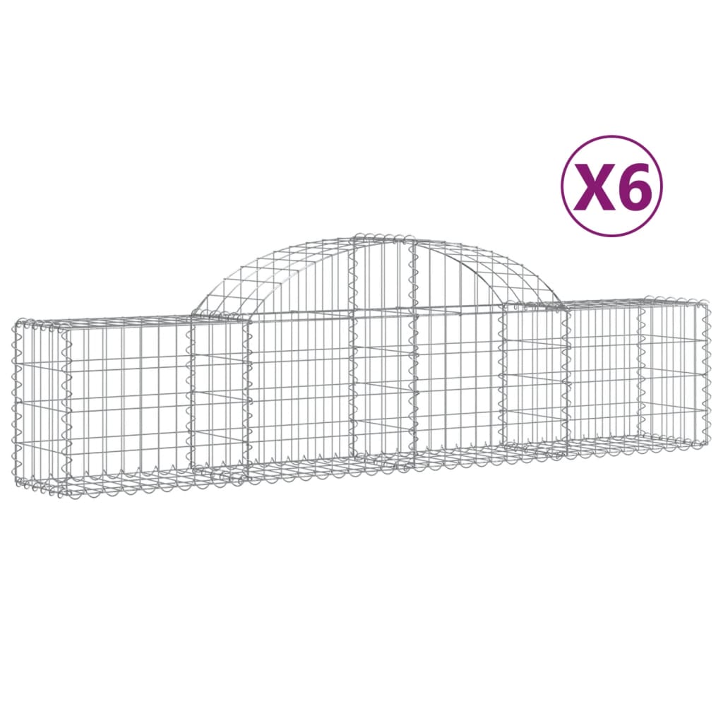 Vidaxl schans paniers 6 ST