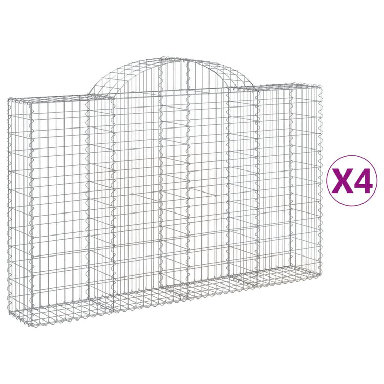 Vidaxl Schans Pankets 4 St Vaulted 200x30x120 140 cm fer
