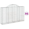Vidaxl Schans Pankets 6 St Vaulted 200x30x120 140 cm fer