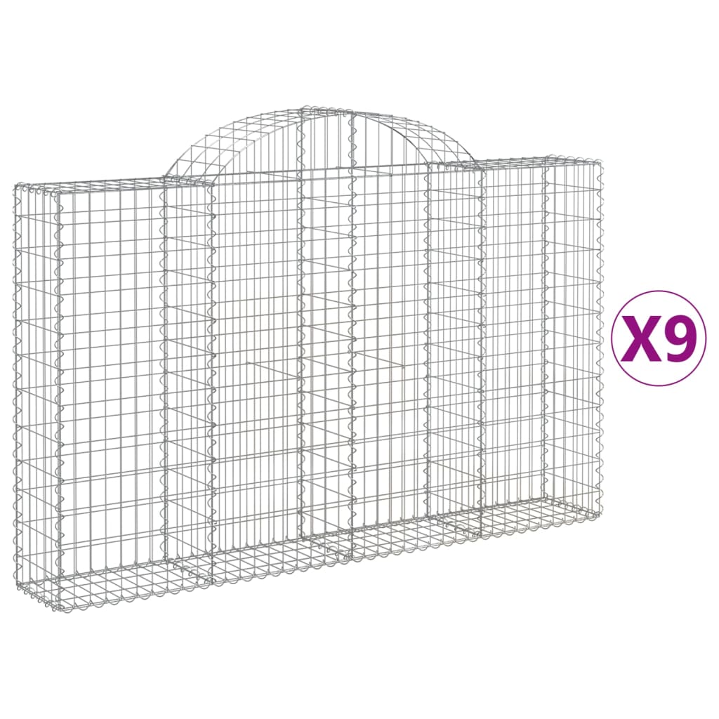 Vidaxl Schans Pankets 9 St Vaulted 200x30x120 140 cm fer