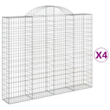 Vidaxl Schans Pankets 4 St Vaulted 200x30x160 180 cm fer - afbeelding 2