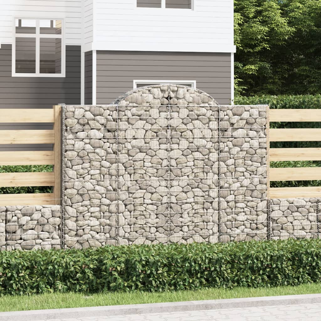 Vidaxl Schans Pankets 8 ST Voûté 200x30x160 180 cm fer