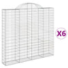 Vidaxl Schans Pankets 6 ST Vaulté 200x30x180 200 cm fer