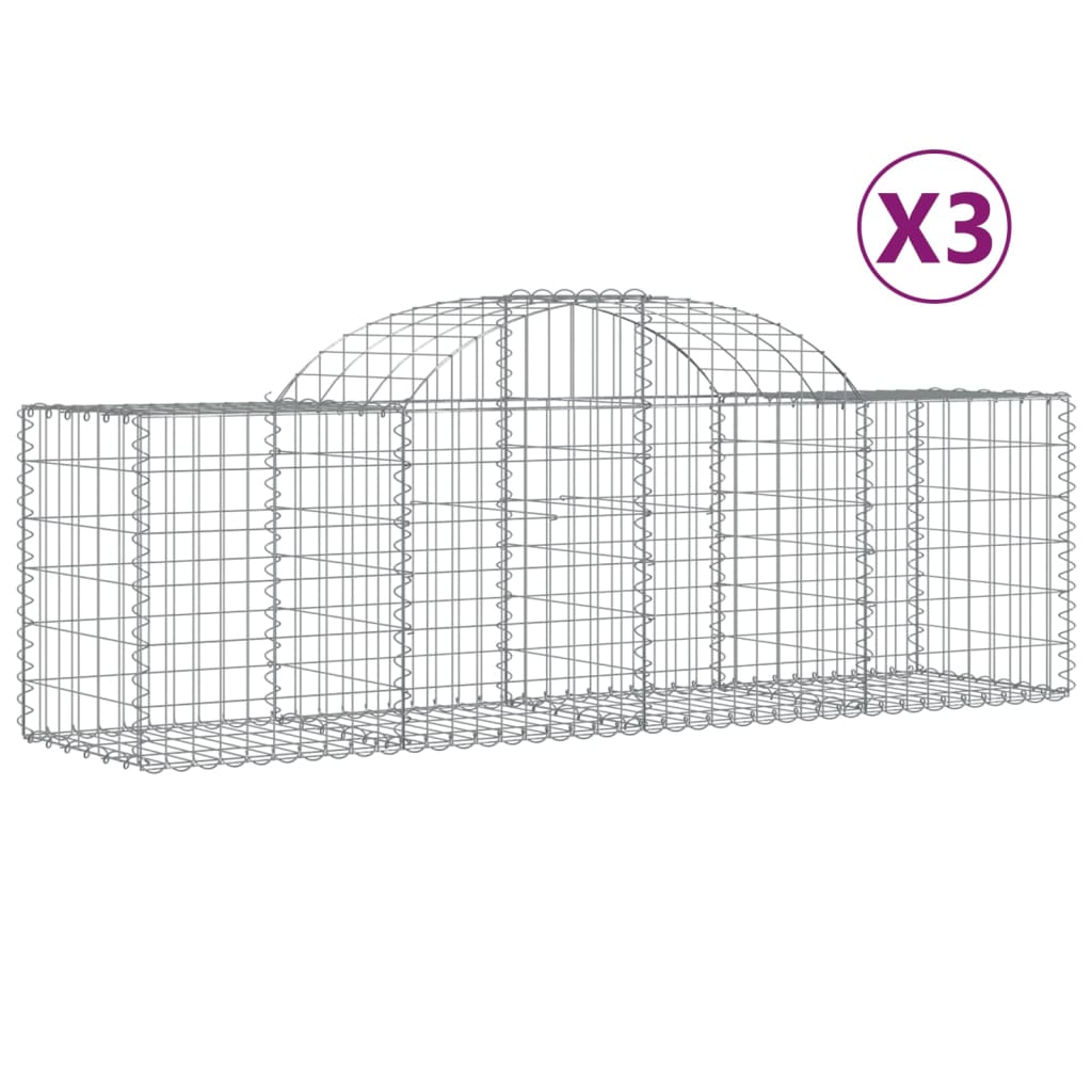 Vidaxl schans paniers 3 ST