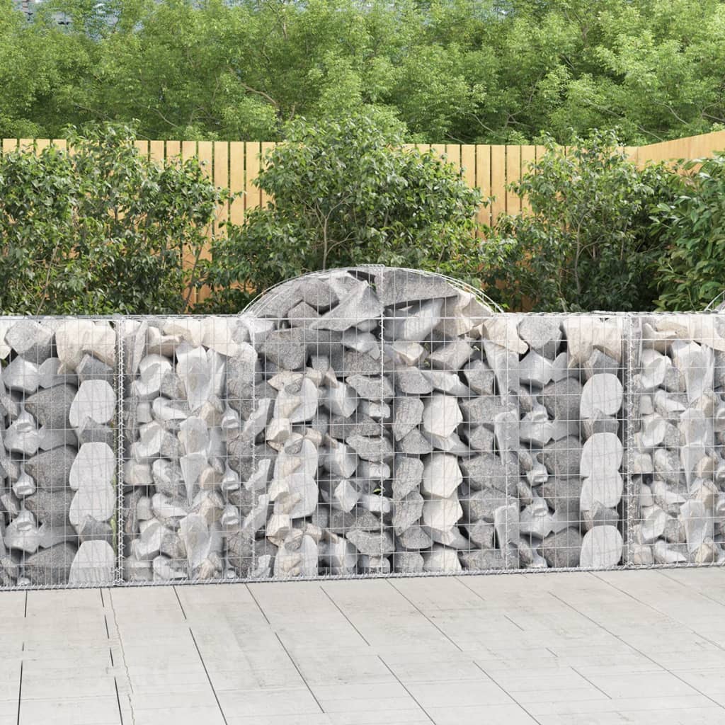 Vidaxl Schans Pankets 2 ST Vaulté 200x50x100 120 cm fer