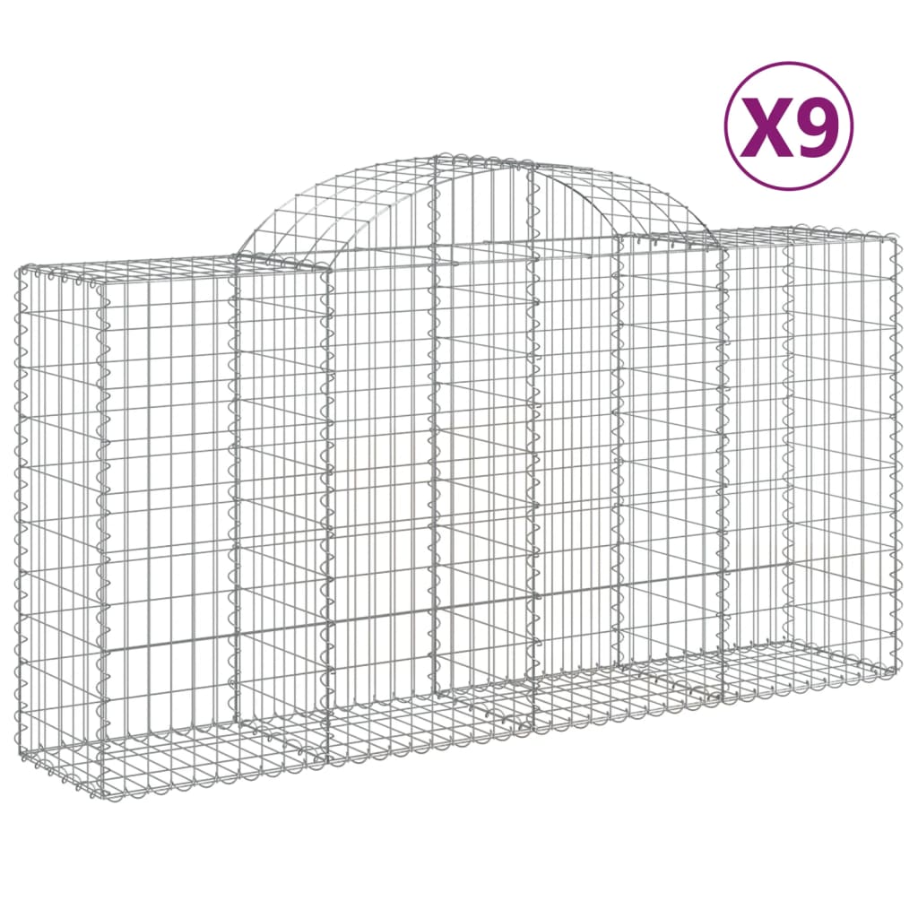 Vidaxl Schans Pankets 9 St Vaulted 200x50x100 120 cm fer