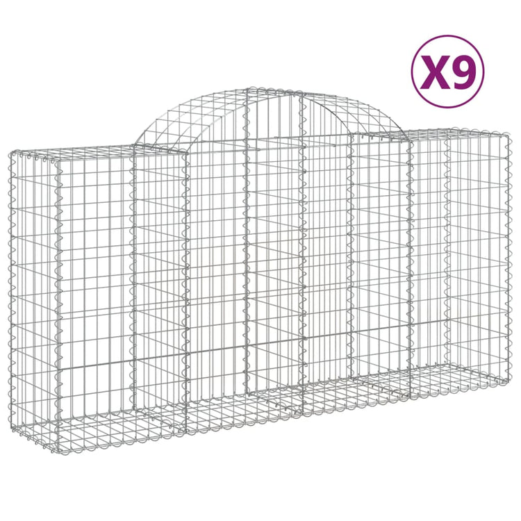 Vidaxl Schans Pankets 9 St Vaulted 200x50x100 120 cm fer