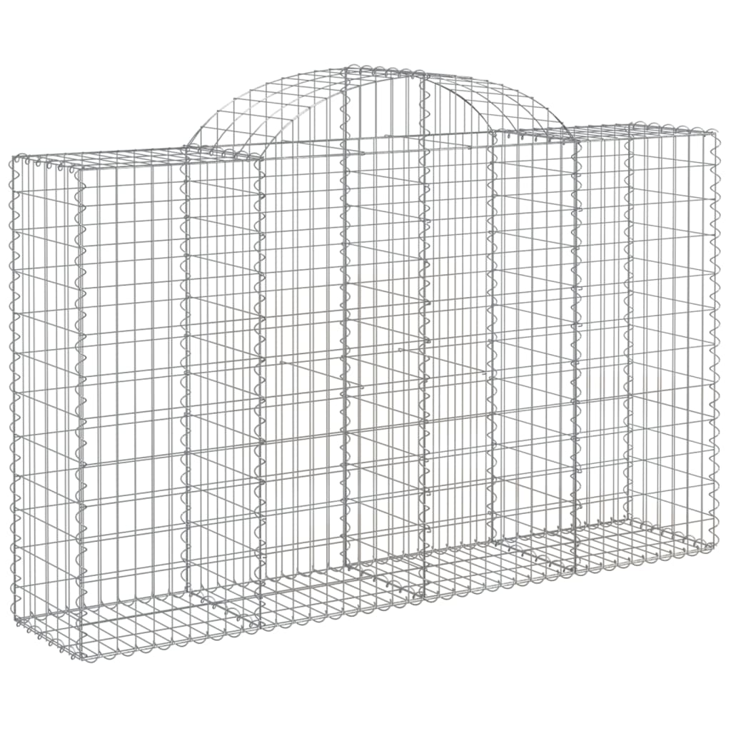 Vidaxl Schans Pankets 9 ST Voûté 200x50x120 140 cm fer