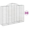 Vidaxl Schans Pankets 8 ST Voûté 200x50x140 160 cm fer