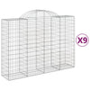 Vidaxl Schans Pankets 9 St Vaulted 200x50x140 160 cm fer
